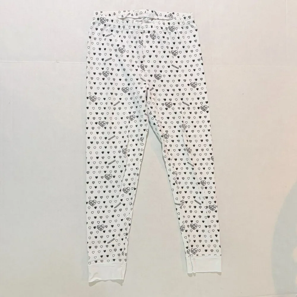 Mackage x Roller Rabbit, Black & White Heart Print Pajama Set, Kid's10